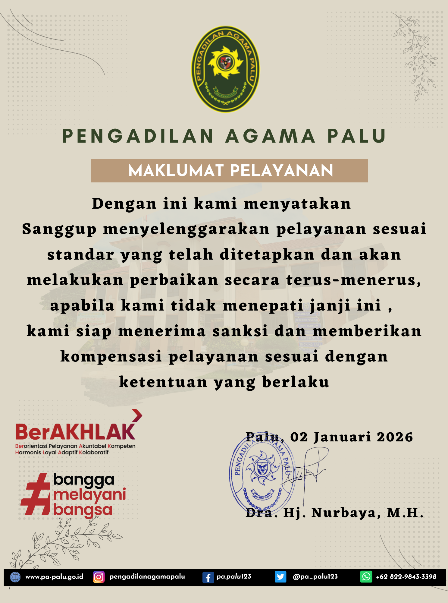 maklumat pelayanan